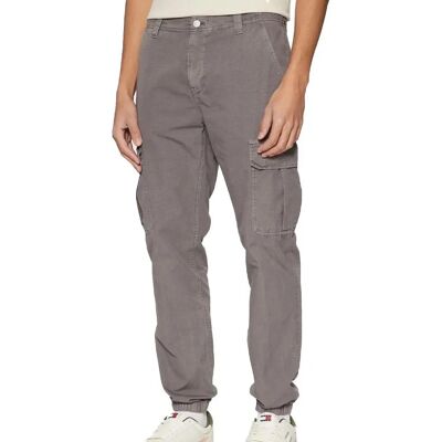 Spodnie Cargo Tommy Jeans - Slim Fit Jednolite Spodnie Cargo Tommy Jeans - Slim Fit Jednolite