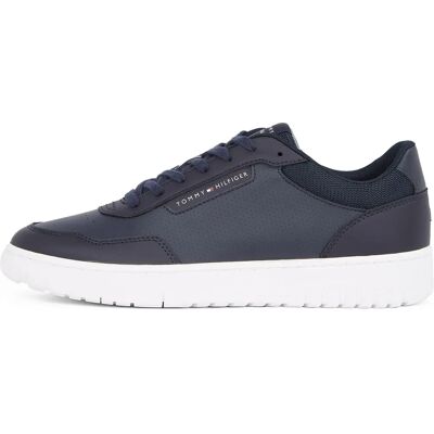 TOMMY HILFIGER Th Basket Core Lth Pinperf Scarpe da Ginnastica Blu Scuro - Scarpe da Ginnastica TOMMY HILFIGER Th Basket Core Lth Pinperf Scarpe da Ginnastica Blu Scuro - Scarpe da Ginnastica