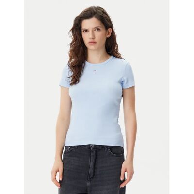 T-Shirt Tommy Jeans Bleu Slim - T-Shirt T-Shirt Tommy Jeans Bleu Slim - T-Shirt