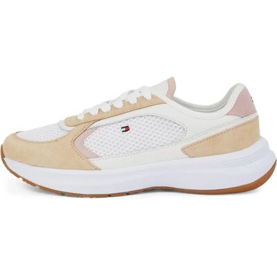 Tommy Hilfiger BEIGE UK6 Baskets à texture mixte - Baskets à texture mixte Tommy Hilfiger BEIGE UK6 Baskets à texture mixte - Baskets à texture mixte