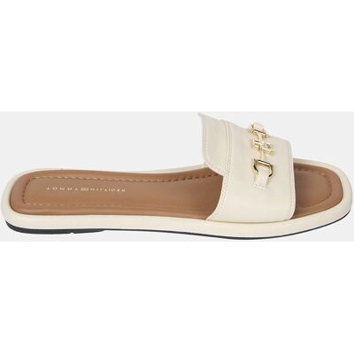 TOMMY HILFIGER Mule en Cuir avec Horsebit - Sandales - Publicité TOMMY HILFIGER Mule en Cuir avec Horsebit - Sandales - Publicité