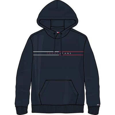 Tommy Jeans Dark Night Navy Hoodie - Hooded Sweatshirt Tommy Jeans Dark Night Navy Hoodie - Hooded Sweatshirt