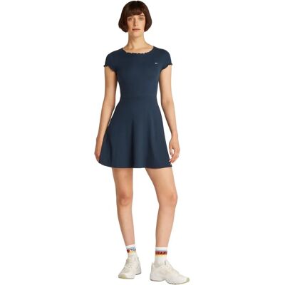Tommy Jeans Night Navy Flared Mini Dress - Skater Dress Tommy Jeans Night Navy Flared Mini Dress - Skater Dress