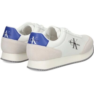 Calvin Klein Jeans Retro Runner Low Mix Cuero Beige - Zapatillas Calvin Klein Jeans Retro Runner Low Mix Cuero Beige - Zapatillas