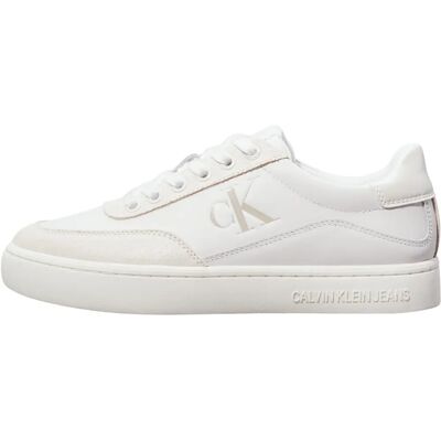 Calvin Klein Jeans Court Baskets en cuir blanc - Baskets Calvin Klein Jeans Court Baskets en cuir blanc - Baskets