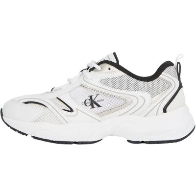 Calvin Klein RETRO TENNIS MESH Alb/Negru - Pantofi sport Calvin Klein RETRO TENNIS MESH Alb/Negru - Pantofi sport