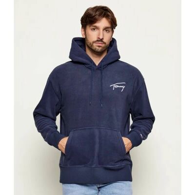 Tommy Hilfiger DM0DM15030C87 Granatowa bluza z kapturem - Ubranie Tommy Hilfiger DM0DM15030C87 Granatowa bluza z kapturem - Ubranie