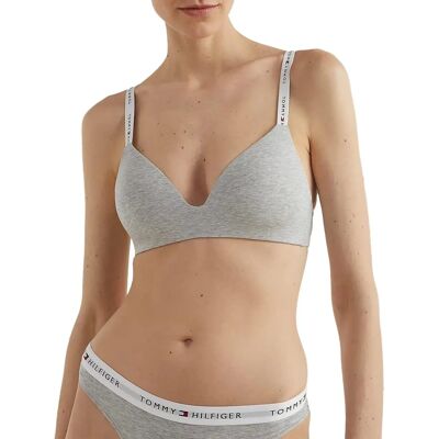 Tommy Hilfiger Icon Triangle Bra (UW0UW03821) - light grey heather Tommy Hilfiger Icon Triangle Bra (UW0UW03821) - light grey heather