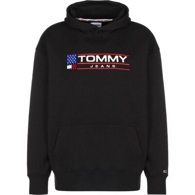 Tommy Hilfiger Modèle DM0DM15685-BDS - Sweat à capuche - Noir - Publicité Tommy Hilfiger Modèle DM0DM15685-BDS - Sweat à capuche - Noir - Publicité