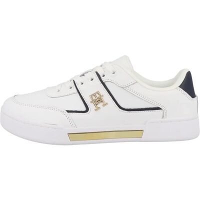 Tenis de Piele Albe Tommy Hilfiger - Pantofi Tenis de Piele Albe Tommy Hilfiger - Pantofi