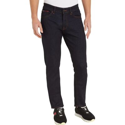 Tommy Jeans DM0DM16282 Jean Slim en Coton Biologique Marine - Jean Tommy Jeans DM0DM16282 Jean Slim en Coton Biologique Marine - Jean