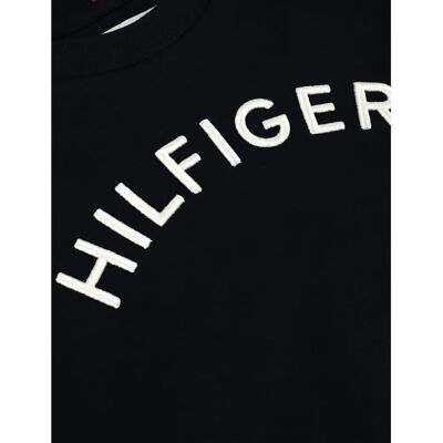 Tommy Hilfiger Marine Κορίτσια Αγόρια Logo T-shirt από Βιολογικό Βαμβάκι - T-shirt Tommy Hilfiger Marine Κορίτσια Αγόρια Logo T-shirt από Βιολογικό Βαμβάκι - T-shirt