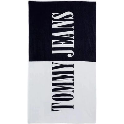 Tommy Jeans Blauw Archive Color-block Katoenen Strandhanddoek Tommy Jeans Blauw Archive Color-block Katoenen Strandhanddoek
