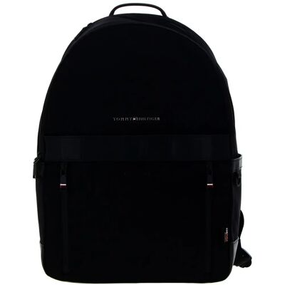 Mochila negra Tommy Hilfiger - Contraste y Logo - Mochila Mochila negra Tommy Hilfiger - Contraste y Logo - Mochila
