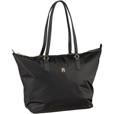 Tommy Hilfiger Poppy TH Shopper (AW0AW15639) - (AW0AW15639-BDS) negro Tommy Hilfiger Poppy TH Shopper (AW0AW15639) - (AW0AW15639-BDS) negro
