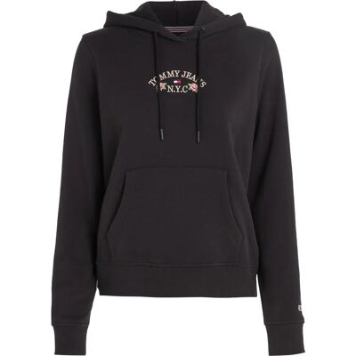 Tommy Hilfiger DW0DW16905BDS Schwarzer Hoodie - Hoodies Tommy Hilfiger DW0DW16905BDS Schwarzer Hoodie - Hoodies