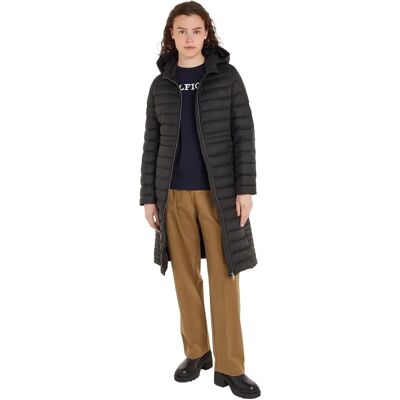 TOMMY HILFIGER FEMININE LW DOWN MAXI - Lekki i ciepły damski płaszcz TOMMY HILFIGER FEMININE LW DOWN MAXI - Lekki i ciepły damski płaszcz