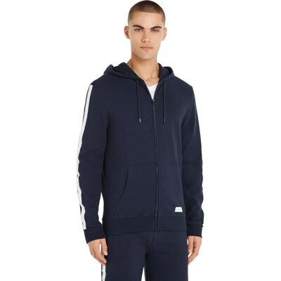 Tommy Hilfiger TH Established Zip-Thru Lounge Hoody pustynne niebo Tommy Hilfiger TH Established Zip-Thru Lounge Hoody pustynne niebo