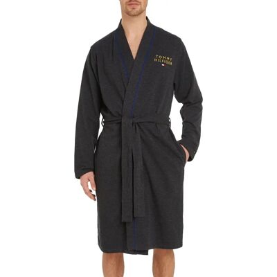 Tommy Hilfiger Grauer Herren Bademantel - Bademantel Tommy Hilfiger Grauer Herren Bademantel - Bademantel