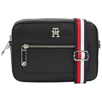 Tommy Hilfiger Ikonische Signature Strap Kamera Tasche (AW0AW15864) - schwarz Tommy Hilfiger Ikonische Signature Strap Kamera Tasche (AW0AW15864) - schwarz