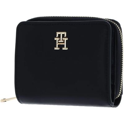 Tommy Hilfiger Blaue Damen Geldbörse mit Reißverschluss und Logo - Geldbörse Tommy Hilfiger Blaue Damen Geldbörse mit Reißverschluss und Logo - Geldbörse