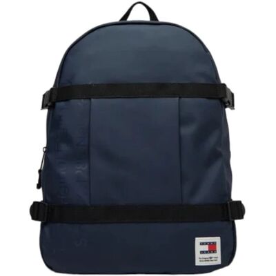 Rucsac albastru Tommy Hilfiger - Bretele reglabile, Logo iconic Rucsac albastru Tommy Hilfiger - Bretele reglabile, Logo iconic