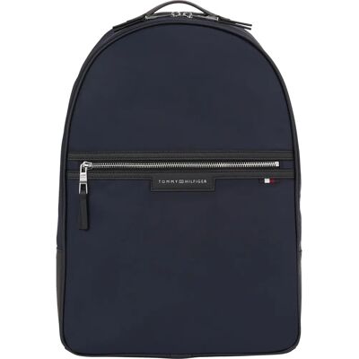 Tommy Hilfiger Blauwe Rugzak met Laptopvak - Rugzak Tommy Hilfiger Blauwe Rugzak met Laptopvak - Rugzak