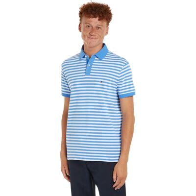 Tommy Hilfiger 1985 Regular Fit Polo (MW0MW17770) - blauwe spreuk/wit Tommy Hilfiger 1985 Regular Fit Polo (MW0MW17770) - blauwe spreuk/wit