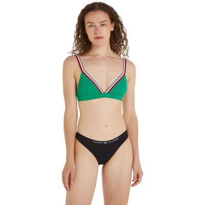 Tommy Hilfiger Tonal Logo Hipster Bas de Bikini (UW0UW05315) noir Tommy Hilfiger Tonal Logo Hipster Bas de Bikini (UW0UW05315) noir