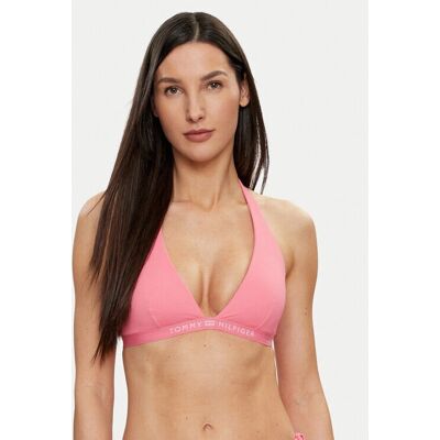 Tommy Hilfiger Tonal Logo Triunghi Fixat Bikini Top (UW0UW05257) - roz botanica Tommy Hilfiger Tonal Logo Triunghi Fixat Bikini Top (UW0UW05257) - roz botanica