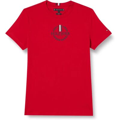 Tommy Hilfiger MW0MW34388 Slim Fit Global Stripe T-Shirt - Casual Tommy Hilfiger MW0MW34388 Slim Fit Global Stripe T-Shirt - Casual