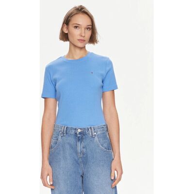 Tommy Hilfiger WW0WW40587C30 blau - T-Shirt Tommy Hilfiger WW0WW40587C30 blau - T-Shirt