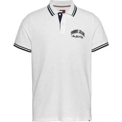 Tommy Jeans Tipping Krótki Rękaw Polo - Męska Koszulka Tommy Jeans Tipping Krótki Rękaw Polo - Męska Koszulka