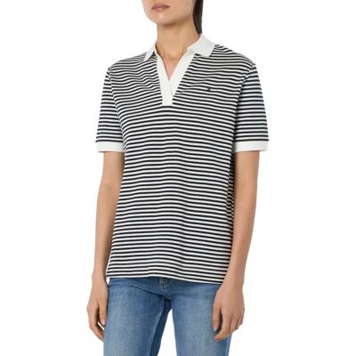 Tommy Hilfiger Weiß Lyocell Poloshirt - Relax Fit Tommy Hilfiger Weiß Lyocell Poloshirt - Relax Fit