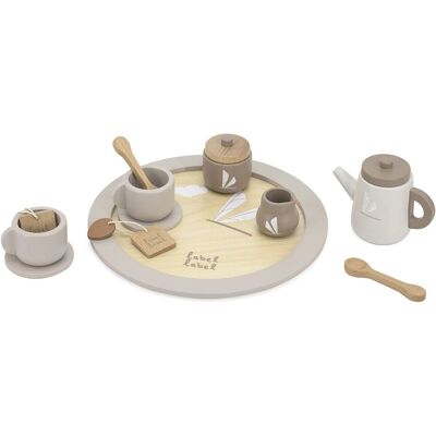 Label Label LLWT-37117 Gioco di Ruolo - Set Da Tè in Legno Beigebrown Label Label LLWT-37117 Gioco di Ruolo - Set Da Tè in Legno Beigebrown
