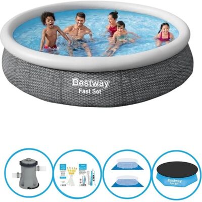 Piscina Fast Set 366x76cm - Resistente e Facile da Montare Piscina Fast Set 366x76cm - Resistente e Facile da Montare