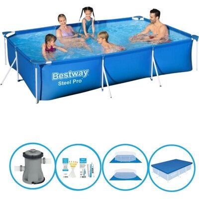 Piscina Steel Pro Bestway - 300x201x66 cm - Set Piscina Steel Pro Bestway - 300x201x66 cm - Set
