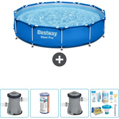 Bestway - Steel Pro - 366x76 cm - Bundle - Piscina Bestway - Steel Pro - 366x76 cm - Bundle - Piscina