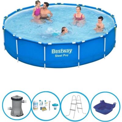 Piscina Steel Pro di Bestway - Con accessori - 396x84 cm Piscina Steel Pro di Bestway - Con accessori - 396x84 cm