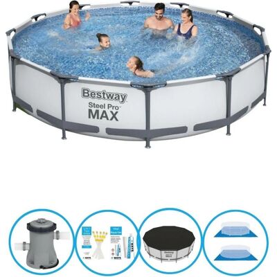 Piscina Steel Pro MAX di Bestway - Rivestimento Duraplus - 366x76 cm Piscina Steel Pro MAX di Bestway - Rivestimento Duraplus - 366x76 cm