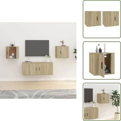 THE LIVING STORE - Porta Tv Rovere Sonoma 40x34.5x40 - 40x34.5x40 cm - Szafka TV na ścianie THE LIVING STORE - Porta Tv Rovere Sonoma 40x34.5x40 - 40x34.5x40 cm - Szafka TV na ścianie