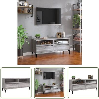 THE LIVING STORE - Porta TV Grigio Sonoma - Stojak TV THE LIVING STORE - Porta TV Grigio Sonoma - Stojak TV