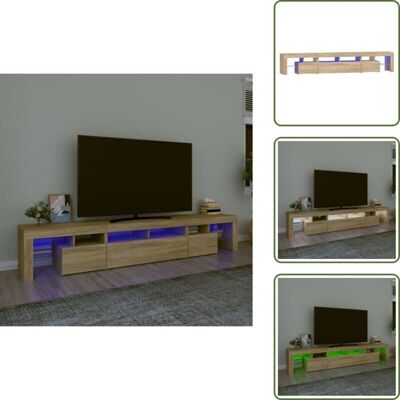 THE LIVING STORE - Mobile Porta TV - Led - Rovere - TV Stand THE LIVING STORE - Mobile Porta TV - Led - Rovere - TV Stand
