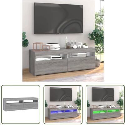 THE LIVING STORE - Mobili TV Led 2Pz Grigio Sonoma - szafka RTV THE LIVING STORE - Mobili TV Led 2Pz Grigio Sonoma - szafka RTV