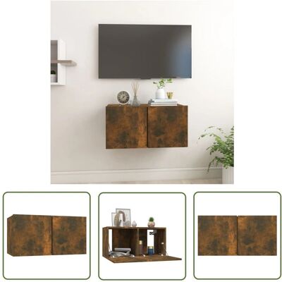 THE LIVING STORE - Mobile Tv Pensile Rovere Fumo THE LIVING STORE - Mobile Tv Pensile Rovere Fumo