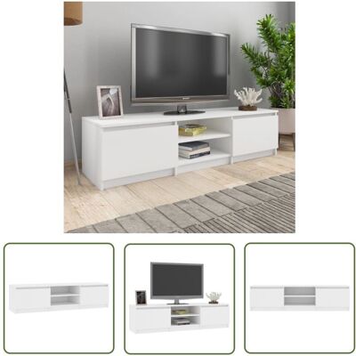 THE LIVING STORE - Porta TV - Biały - Stojak TV THE LIVING STORE - Porta TV - Biały - Stojak TV