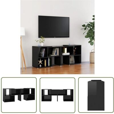 THE LIVING STORE - 104x30x52 - Czarny błyszczący - TV stand THE LIVING STORE - 104x30x52 - Czarny błyszczący - TV stand