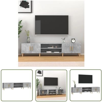 THE LIVING STORE - PortaTV - Grigio Cemento - TV Stand THE LIVING STORE - PortaTV - Grigio Cemento - TV Stand