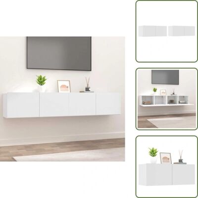 THE LIVING STORE - TV2PZ - White - TV stand THE LIVING STORE - TV2PZ - White - TV stand