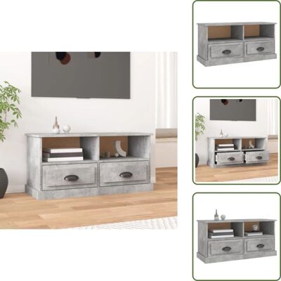 The Living Store - Mobile Porta TV - Grigio Cemento - Szafka TV The Living Store - Mobile Porta TV - Grigio Cemento - Szafka TV